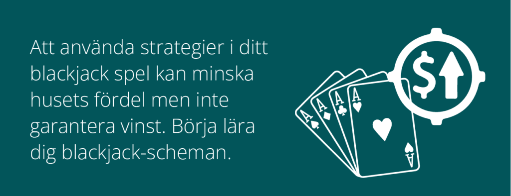 maximera vinst med blackjack strategi