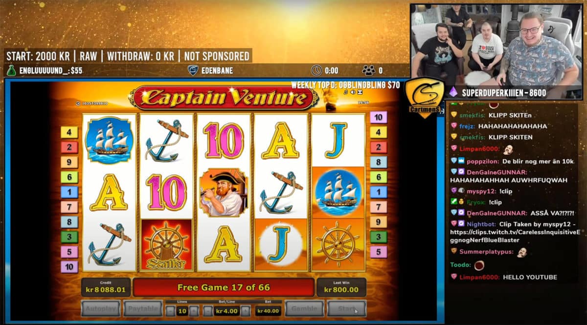 cartmens casino streamer