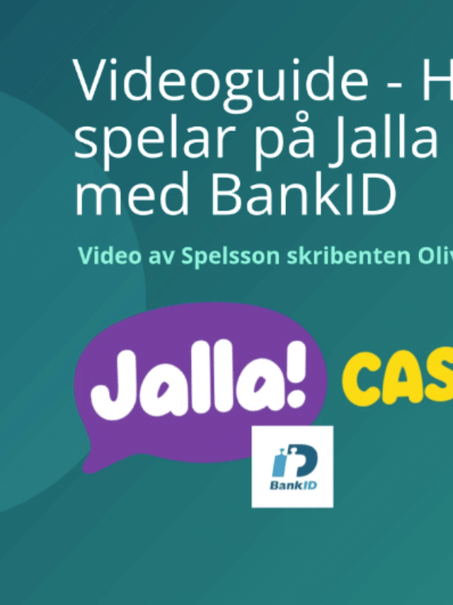 VideoGuide – Såhär spelar du på Jalla Casino med BankID