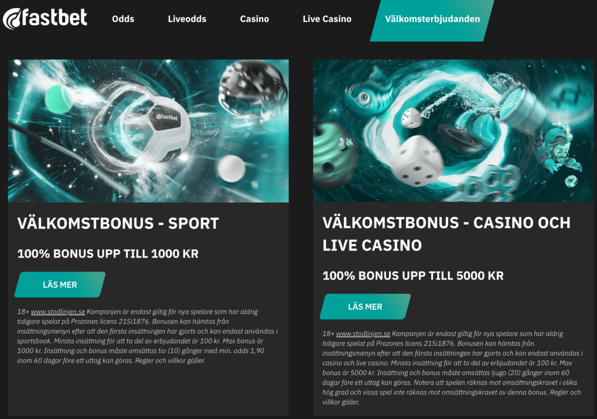 Fastbet välkomsterbjudande 