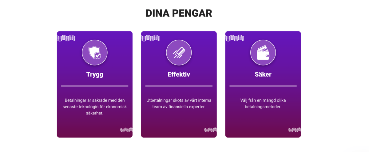 information om betalningar guts