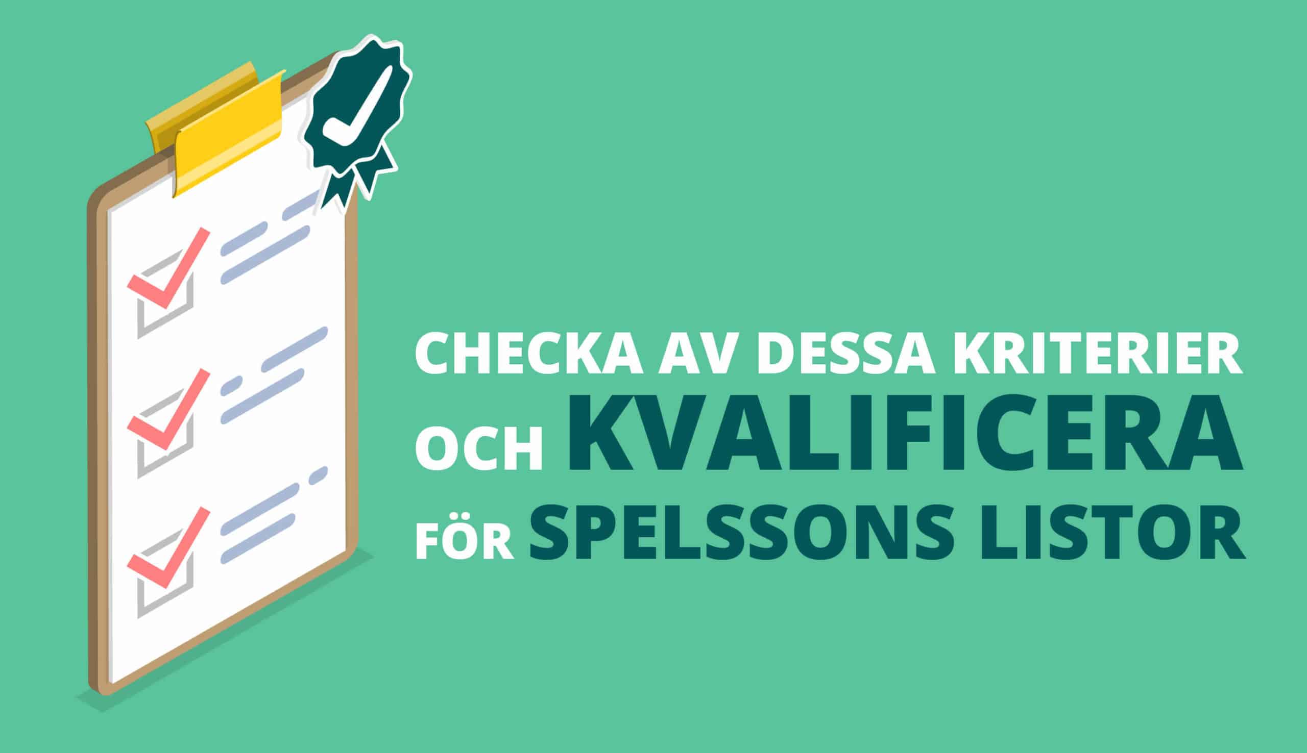 spelssons kriterier för bästa online casinon