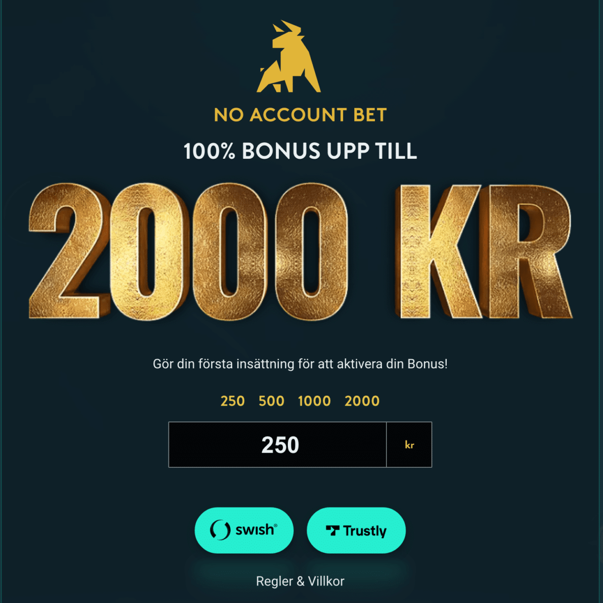 Noaccountbet bonus