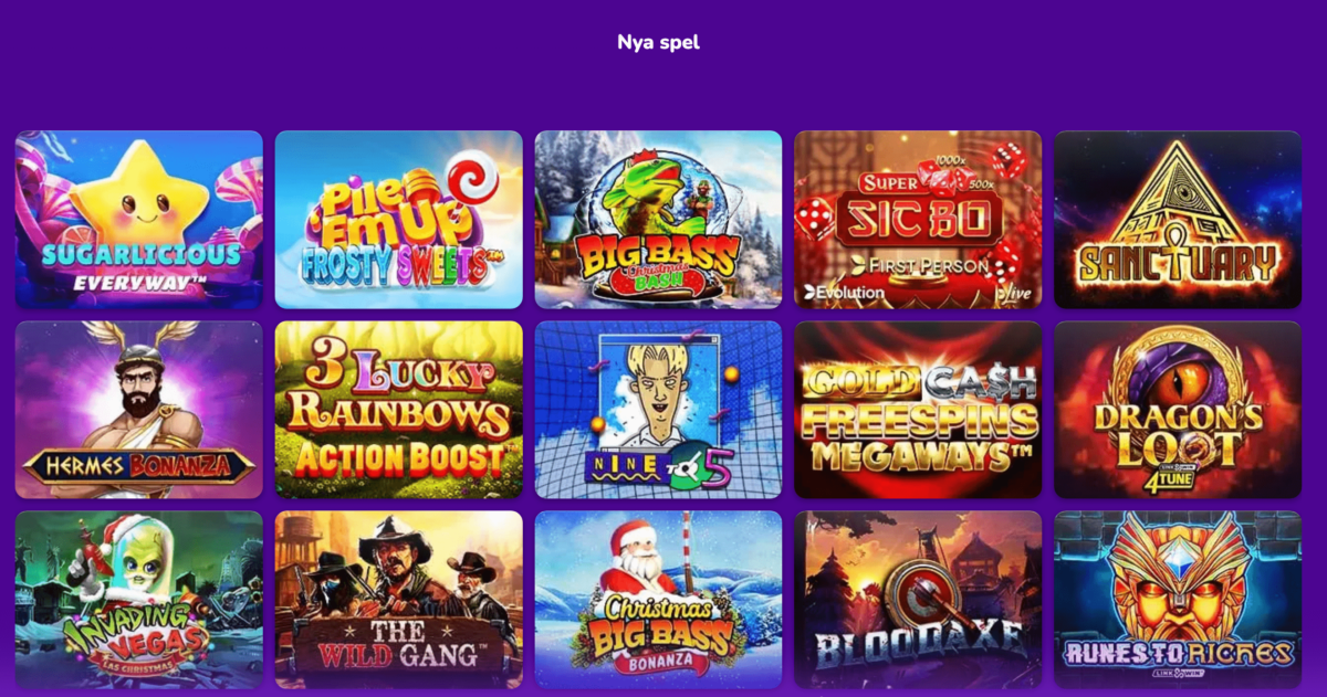 nya slots hos happy casino