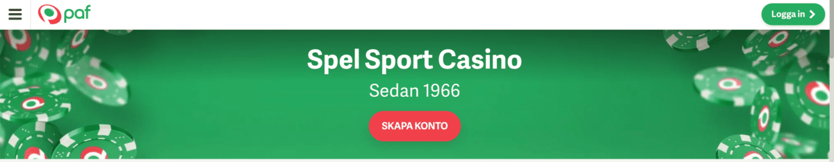 paf casino utan bonus