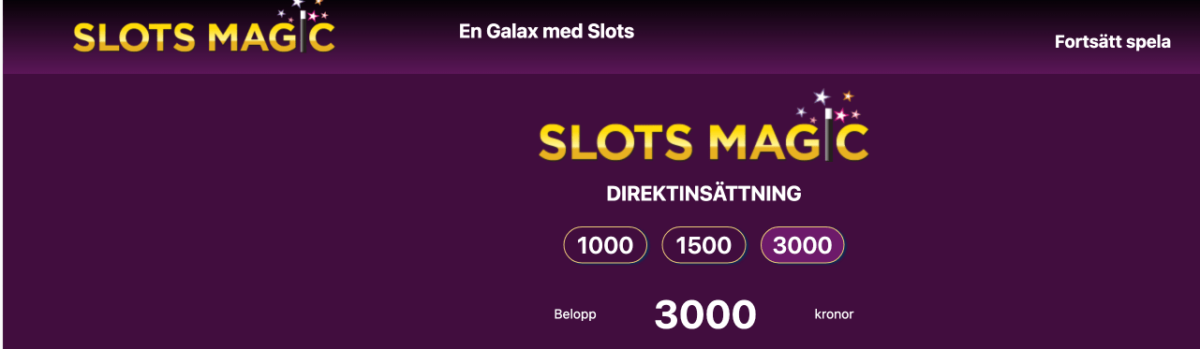 Slots magic startsida