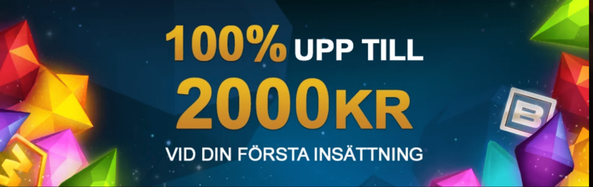 videoslots bonus 2000kr