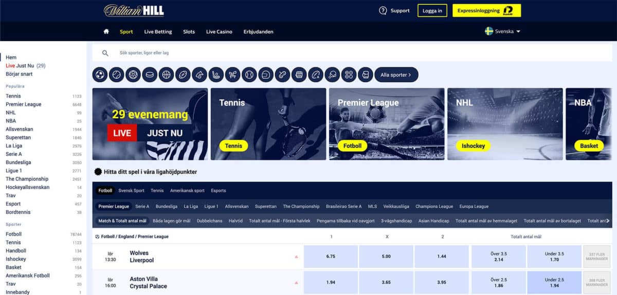 william hill sportsektion